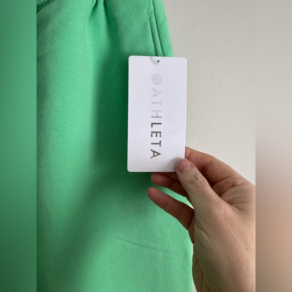 Athleta easy fleece jogger pants xl valley green new with tags - Picture 4 of 6